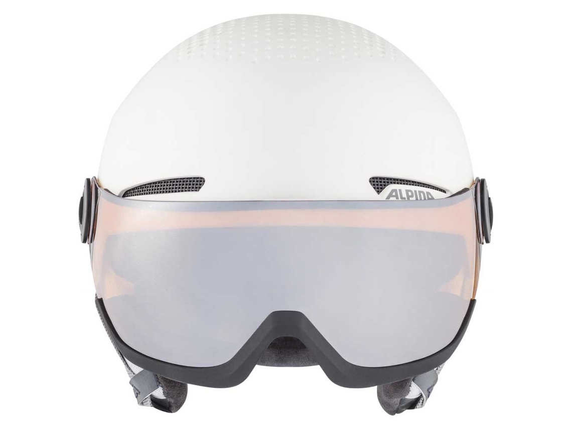 Casco ALPINA SNOW Capacete Arber Visor Q-lite Branco 51-55 cm