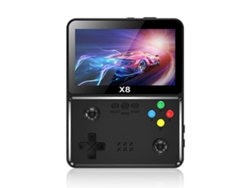 X8 Retro Game Console 4inch Ips Screen Handheld Game Player 10 Simulators Consola De Videojuegos Para Sfc Negro