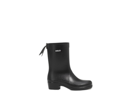 Botas de Mujer AIGLE Lluvia Myrica Mid Negro (36)