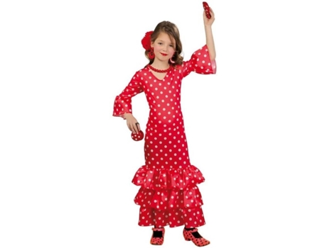 Disfraz de Niña GUIRCA Flamenca (Talla: 4-6 años)