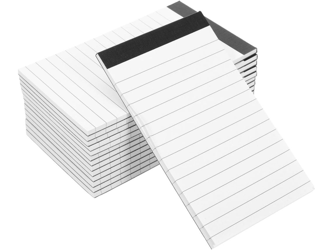 14 recambios de papel para blocs de notas Mini A7, 7,6 x 12,7 cm (3 x 5 pulgadas), papel rayado para cuadernos, agendas, etc.