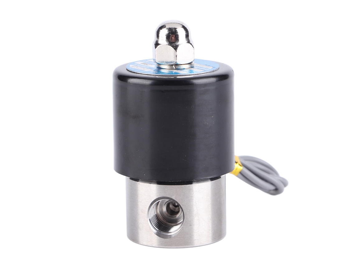 Válvula Solenoide Eléctrica De Acero Inoxidable 304 Dc 12v G1/4" Normalmente Cerrada