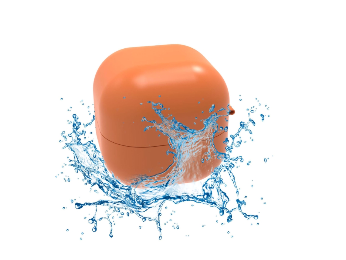 Juguete de waterpolo de silicona reutilizable con adsorción magnética automática, color naranja