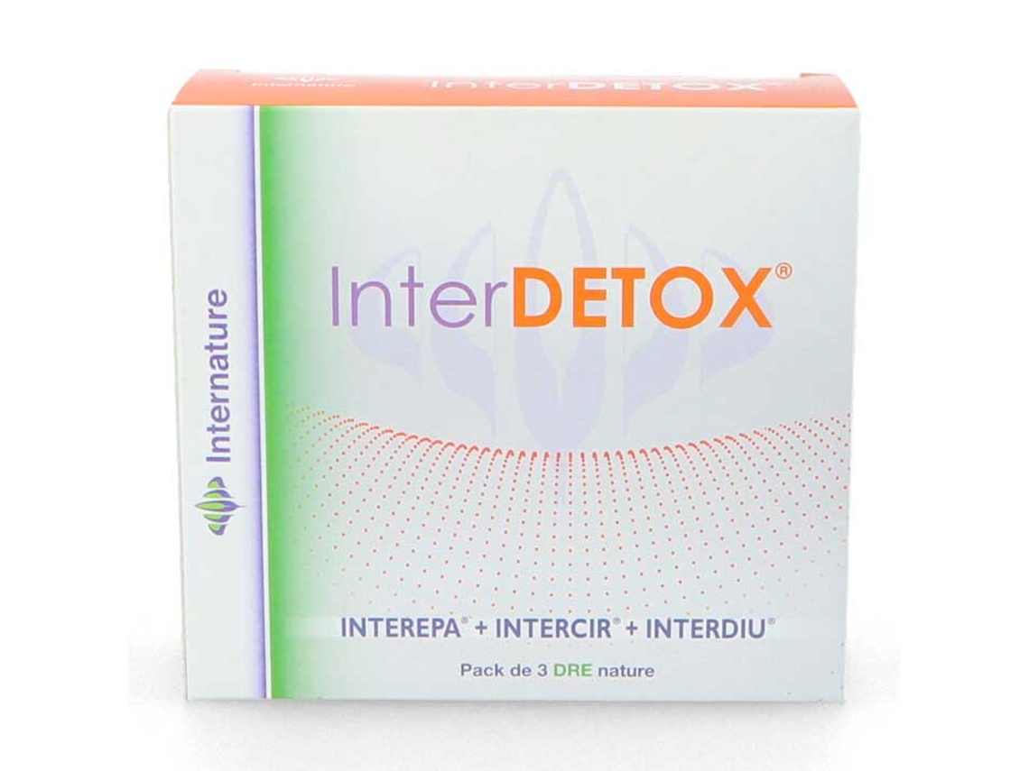 Complemento Alimentar INTERNATURE Equisalud-Interdetox 3 Drenatur / Interepa + Intercir + Interdiu (45 g)