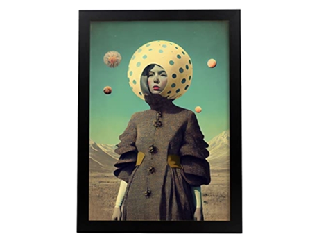 NACNIC Poster Sombreros De Lujo En Estilo Surrealismo Cinematográfico Ilustraciones Y Grabados De Historieta Abstracta Y Artística A3 Marcos Negros