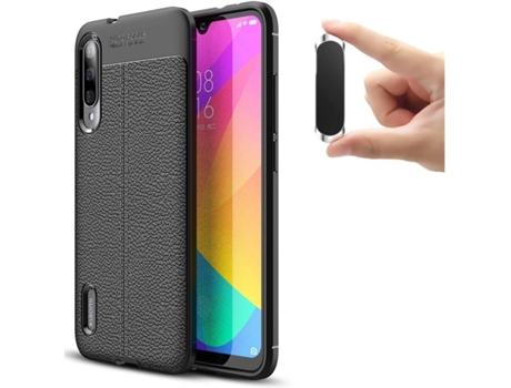 Carcasa y Soporte Xiaomi MI A3 Rugged Leather Negro