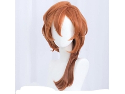 Fasst-peluca De Cosplay Chuya Nakahara Bungo Stray Dogs Pelo Sintético Resistente Al Calor Con Gorro Para Adultos