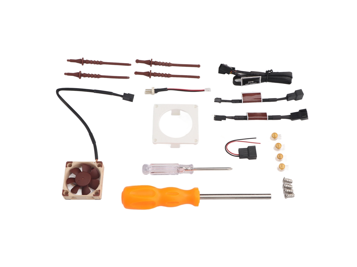 Kit De Soporte Para Mini Ventilador Impreso En 3d Para Consola Gamecube Con Cable Adaptador Y Herramientas.