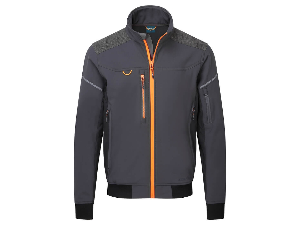 Chaqueta softshell Portwest Ev4 ideal para el trabajo moderno / Negra / M