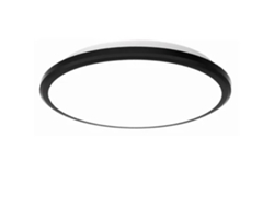 2026-lámpara De Techo Led Redonda De 300mm, Foco De Techo Moderno Negro Para Balcón Y Dormitorio