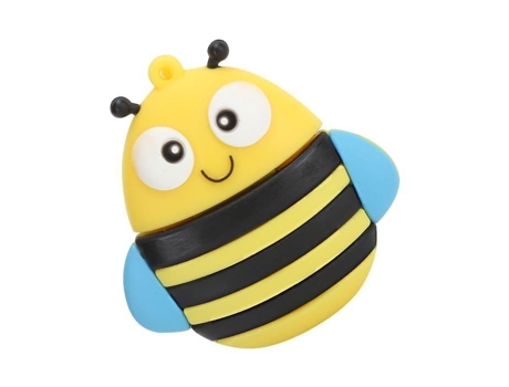 HURRISE Pendrive Memoria USB Pendrive Regalo Almacenamiento de Datos Modelo de Abeja Amarilla en 3D Almacenamiento de Ordenador 32 Gb