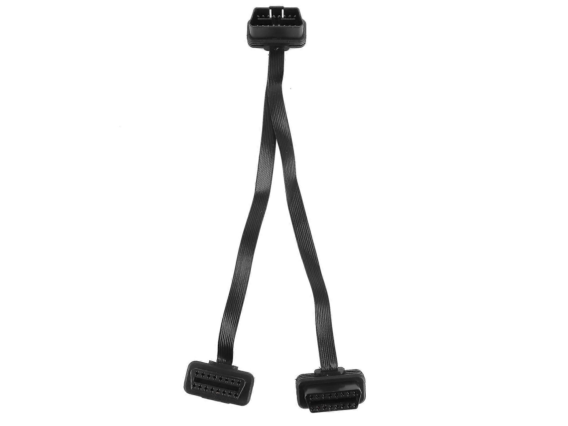 Cable adaptador divisor en Y OBD2 de 16 pines macho a doble hembra recto OBD2 (0,3 m)