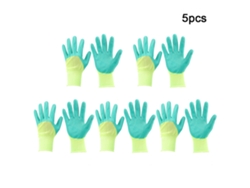 Guantes de jardinería y trabajo transpirables, antideslizantes y resistentes al desgaste (5 pares)