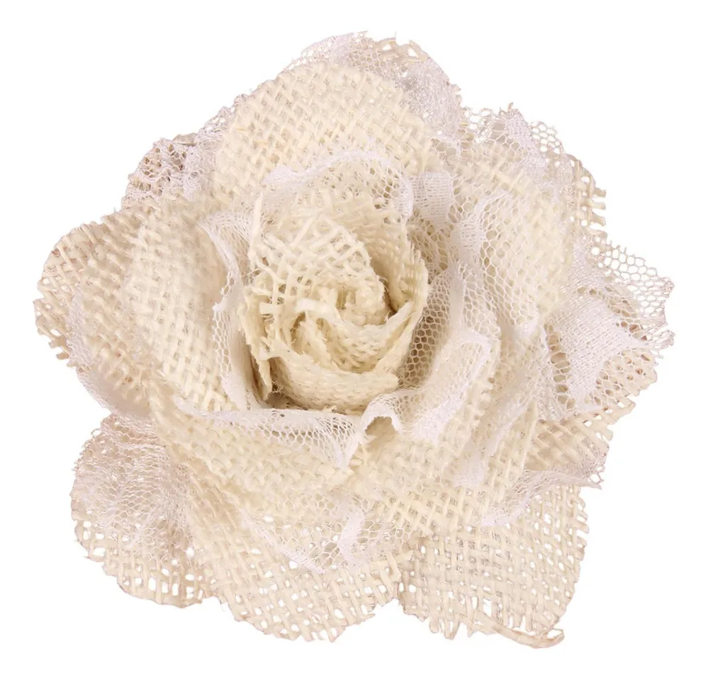 Nueva decoración navideña con flores de yute Diyvayotoy