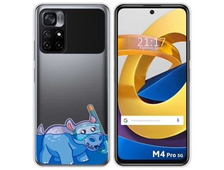 Carcasa Xiaomi POCO M4 Pro 5G TUMUNDOSMARTPHONE Dibujos Transparente Multicolor