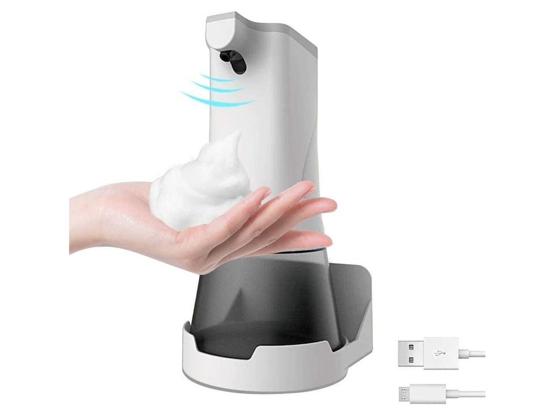 2026-dispensador De Jabón Espumoso Automático Sin Toque, Sensor De Movimiento Infrarrojo, Pared, Blanco