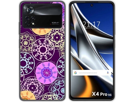Carcasa para Xiaomi Poco X4 Pro 5G TUMUNDOSMARTPHONE Dibujos Radial Multicolor