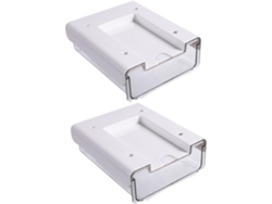 Cajas De Almacenamiento Invisibles De 2 Piezas Para Debajo Del Escritorio, Organizador Discreto Para Cajones De Oficina Pequeña