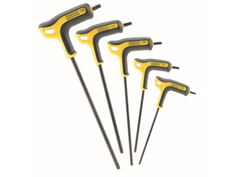 Stanley Set 5 llaves Torx FATMax mango en "T". T10, T15, T20, T25 y T30.