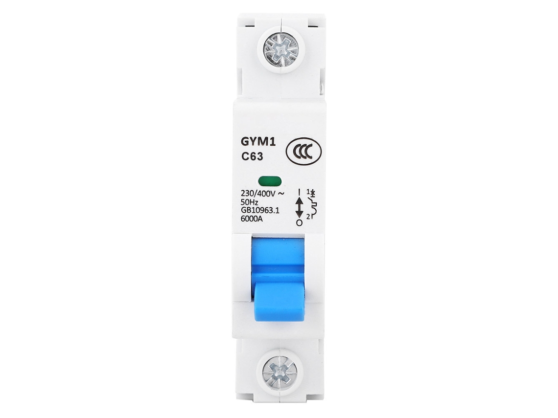 4 Piezas Interruptor Miniatura Gym1-dz47s 1p 63a 230vac Ip20 Interruptor De Aire