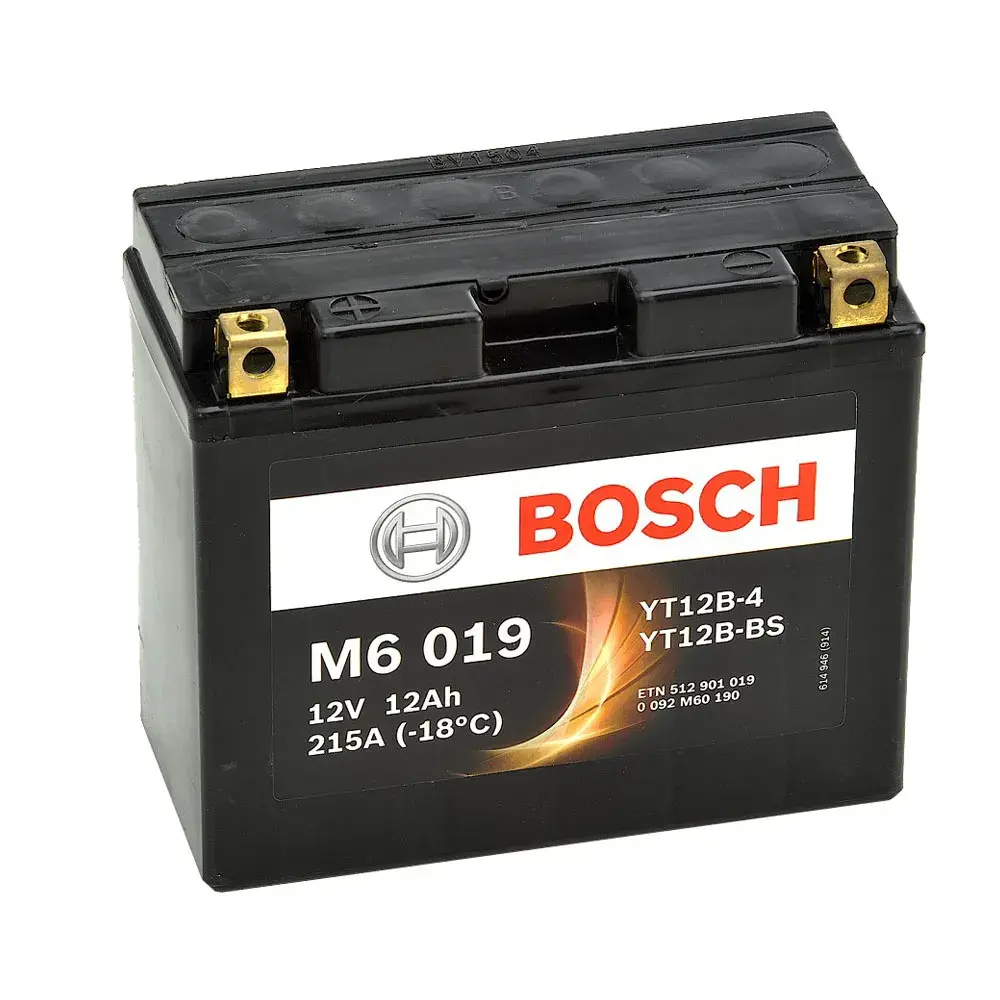 Batería De Moto 12Ah BOSCH M6019 AGM