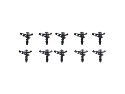 10 Aspersores Giratorios De 360° Con Rosca Macho G1/2 Para Riego De Jardines Y Césped.