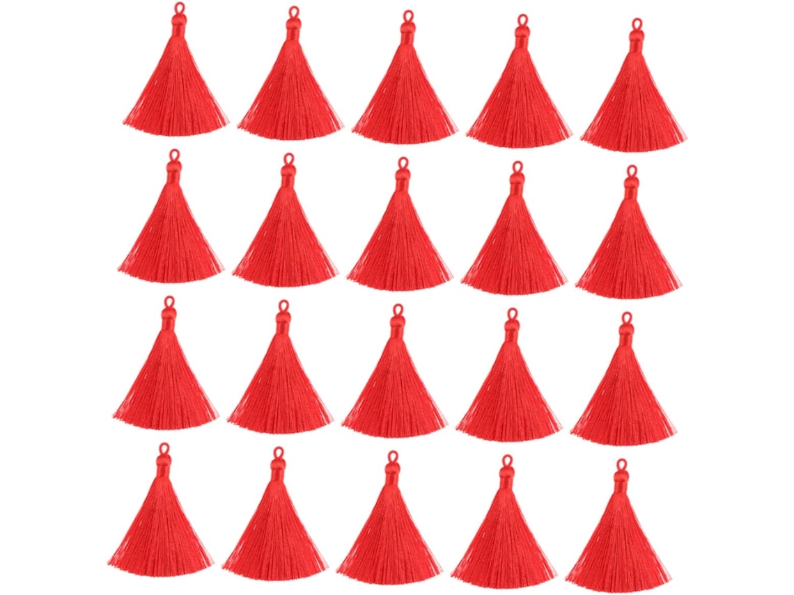 Juegos de accesorios para la fabricación de joyas: Pendientes elegantes con flecos rojos y SFUSHOS