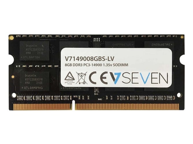 Memoria RAM DDR3 V7 V7149008GBS-LV (1 x 8 GB - 1866 MHz - Negro)