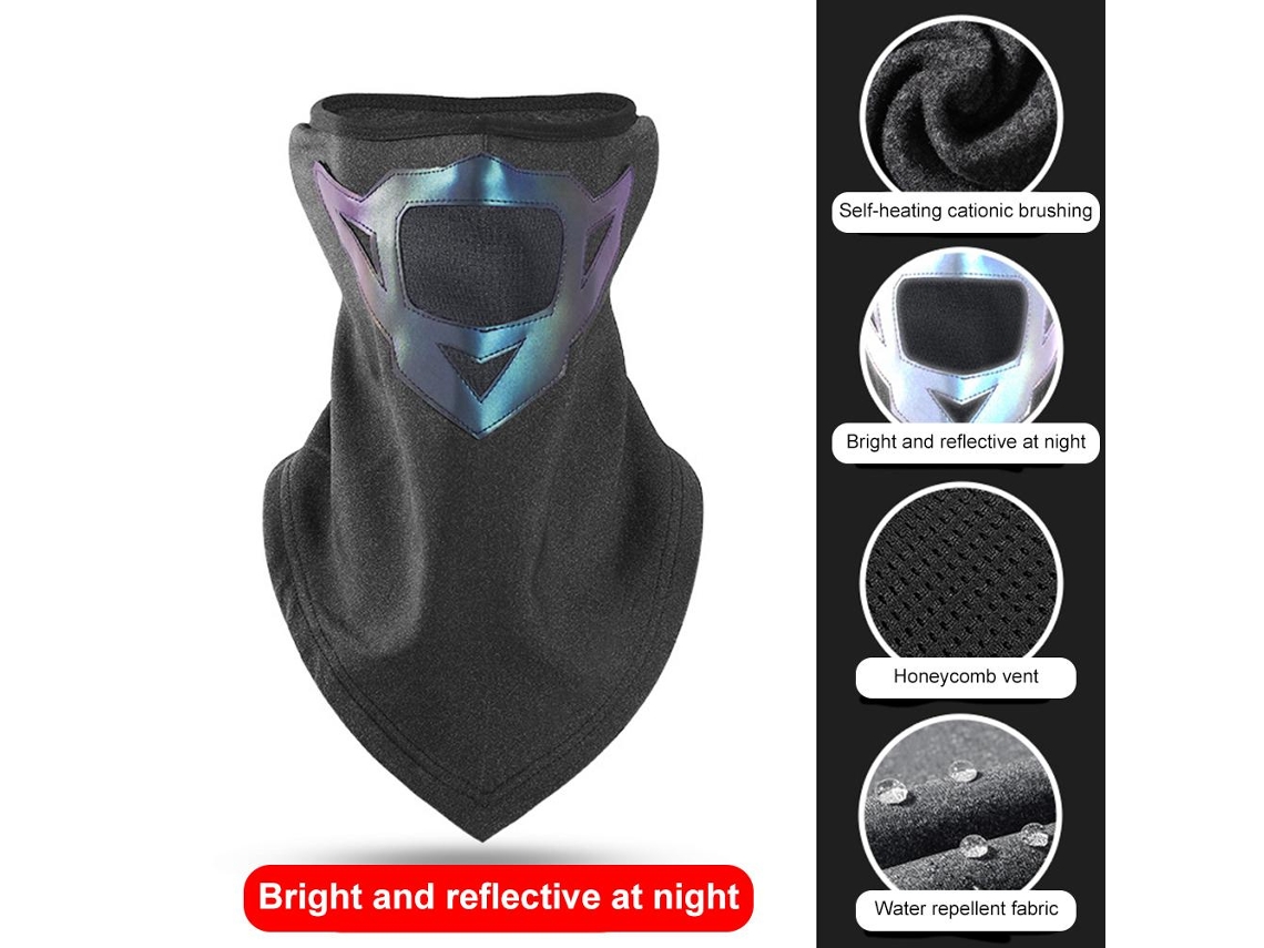 Pasamontañas Reflectante Impermeable De Forro Polar Para El Cuello Y La Cara, Ideal Para Ciclismo Y Senderismo En Invierno - Para Hombres Y Mujeres