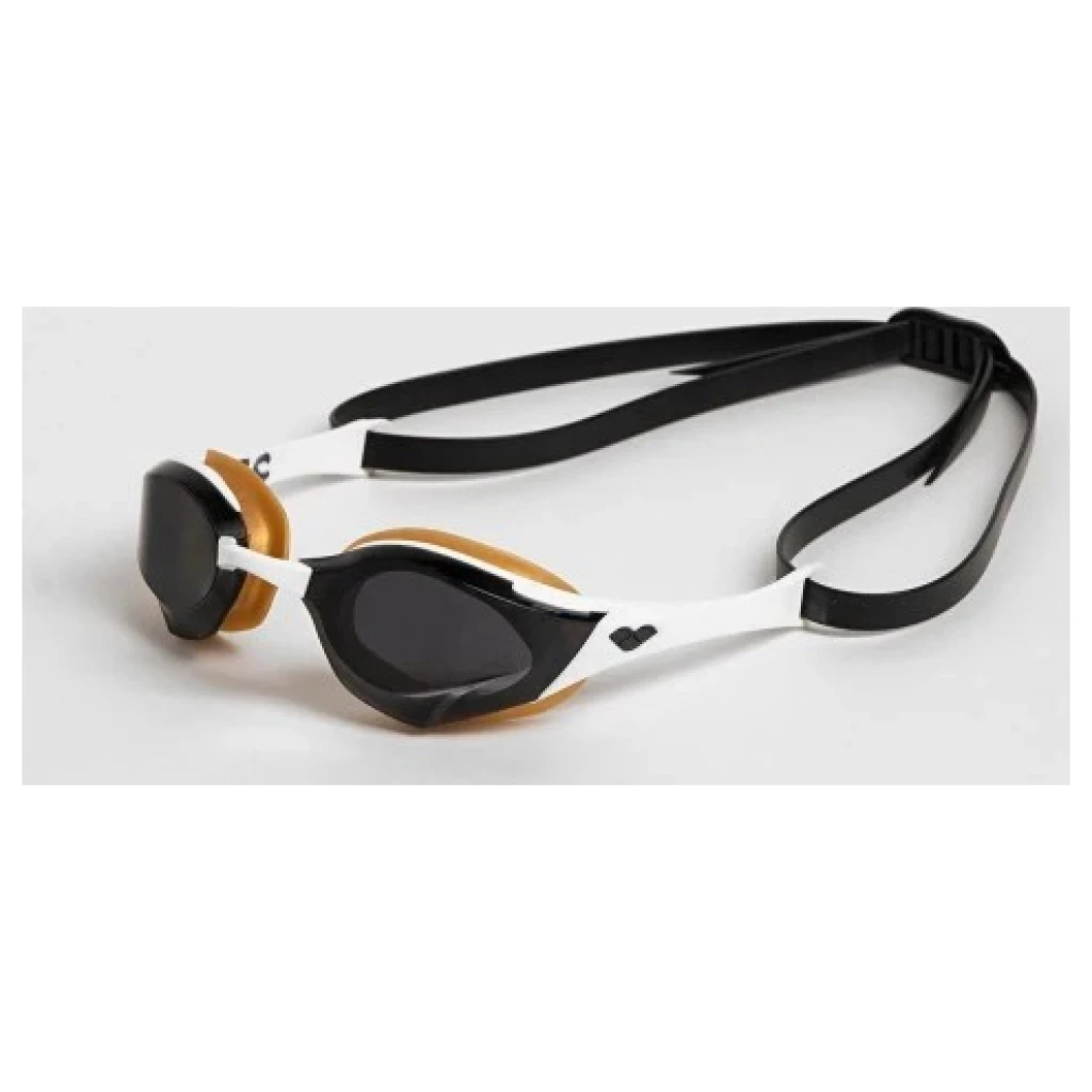 Gafas de natación ARENA Cobra Edge Swipe Humo-Blanco-Oro Homologadas World Aquatics