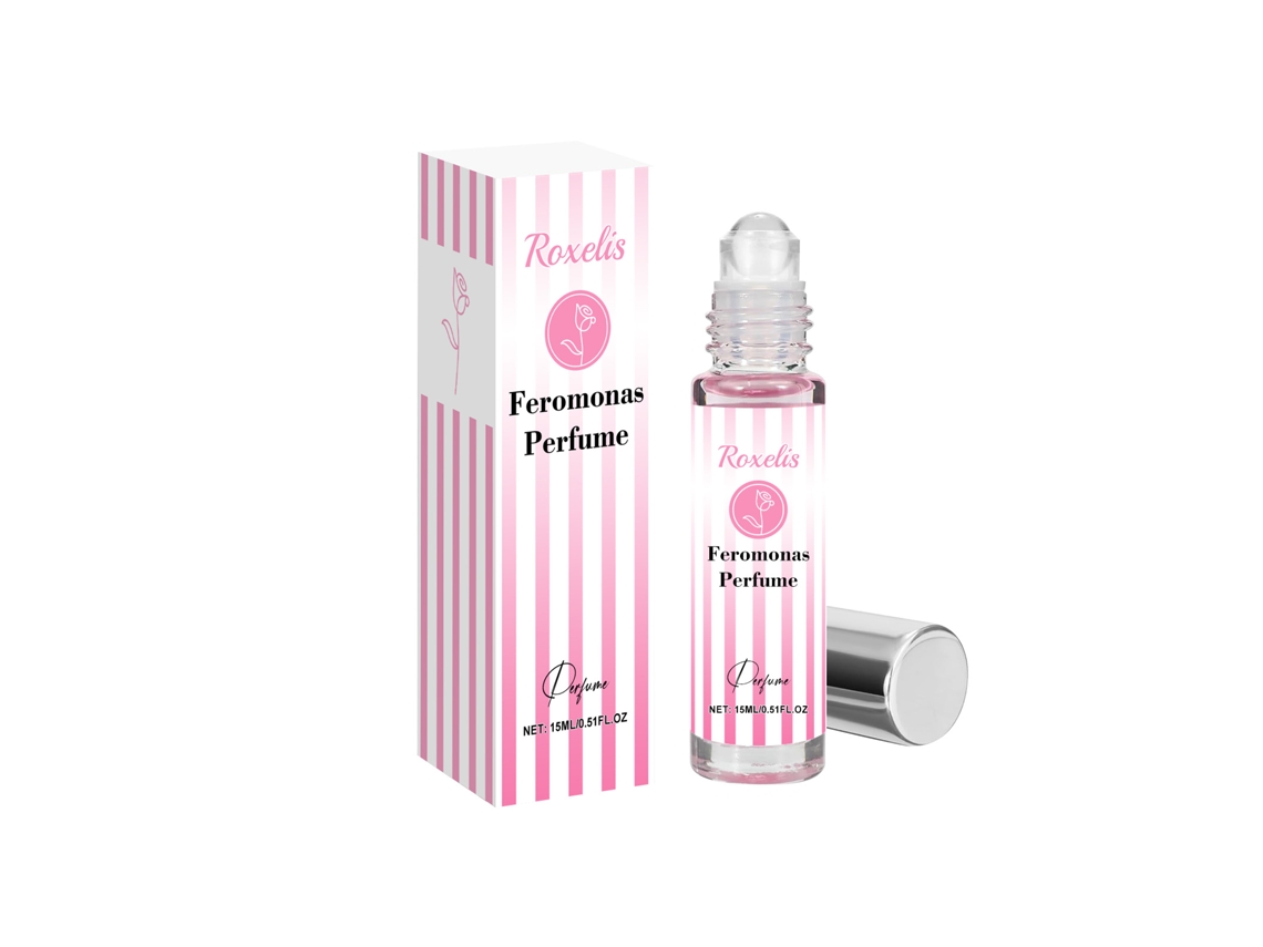 Perfume elegante rosa en formato roll-on
