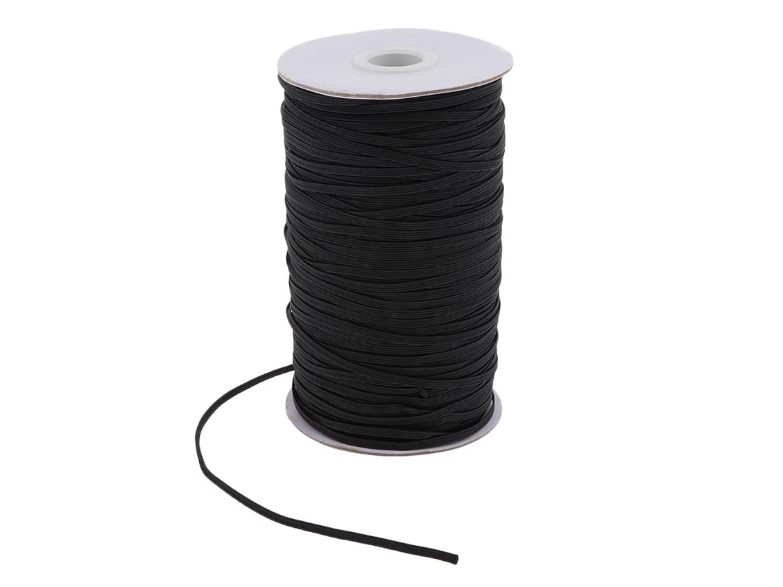 Cordón altamente elástico para proyectos de manualidades de bricolaje, carrete elástico de fibra de poliéster con buena elasticidad, ideal para costura, manualidades y proyectos de bricolaje.