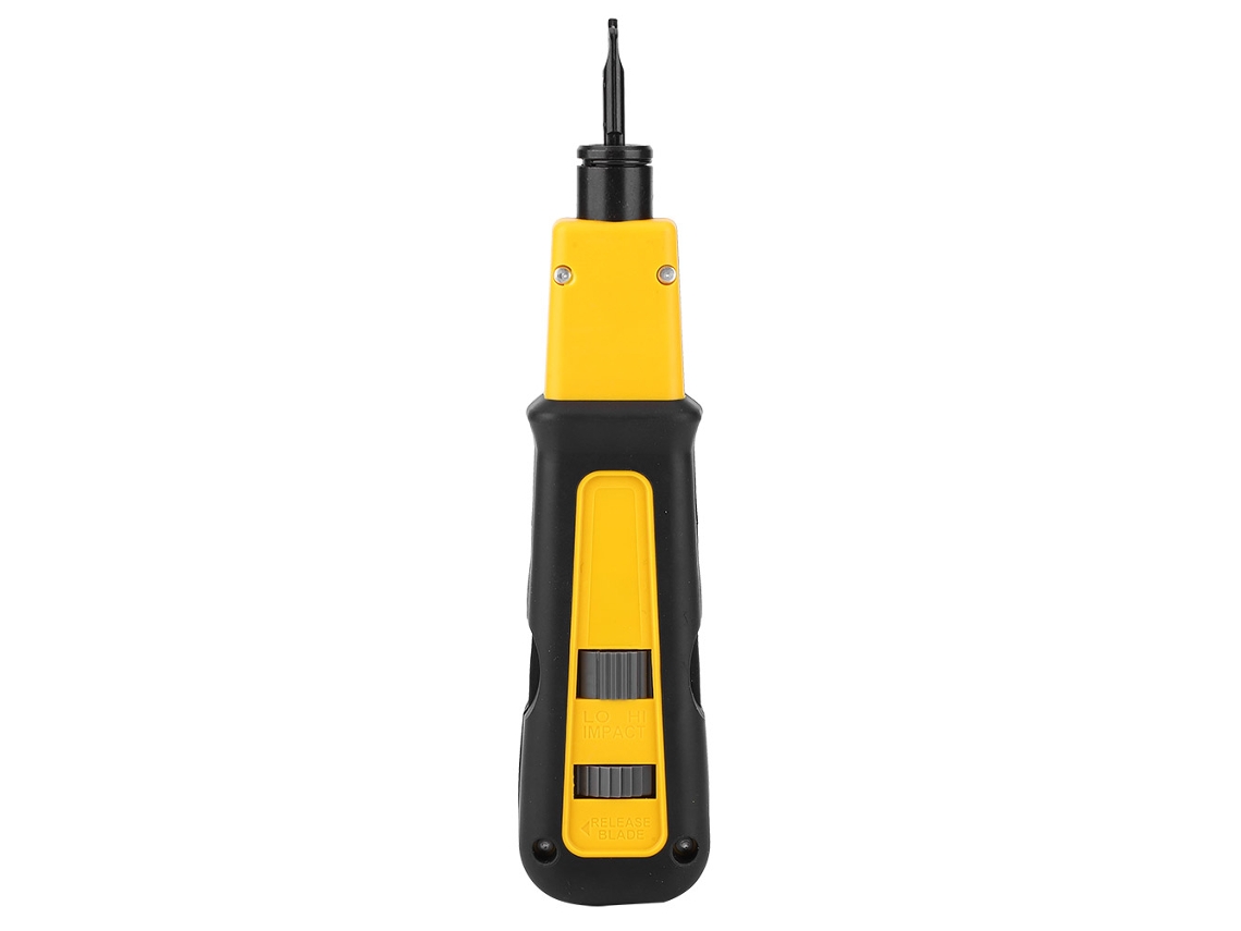 Herramienta De Punch Down Con Cortador De Cable Y Crimpeador Acero Y Plástico Accesorios Eléctricos