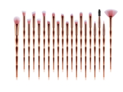 Paquete de 20 pinceles de maquillaje profesionales UnicornGold Gusshious Pincel de maquillaje de ojos