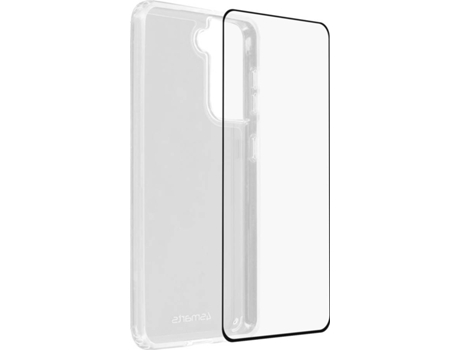 Kit Carcasa y Película Samsung Galaxy S21 Plus 4Smarts Flexível y Película Templada Negro