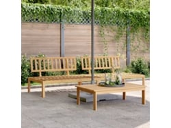 Sofá de jardín de 2 piezas de palets, madera maciza de acacia, DKD Home Decor