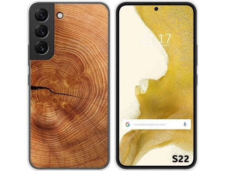 Carcasa Samsung Galaxy S22 5G TUMUNDOSMARTPHONE Dibujos Madera 04 Multicolor