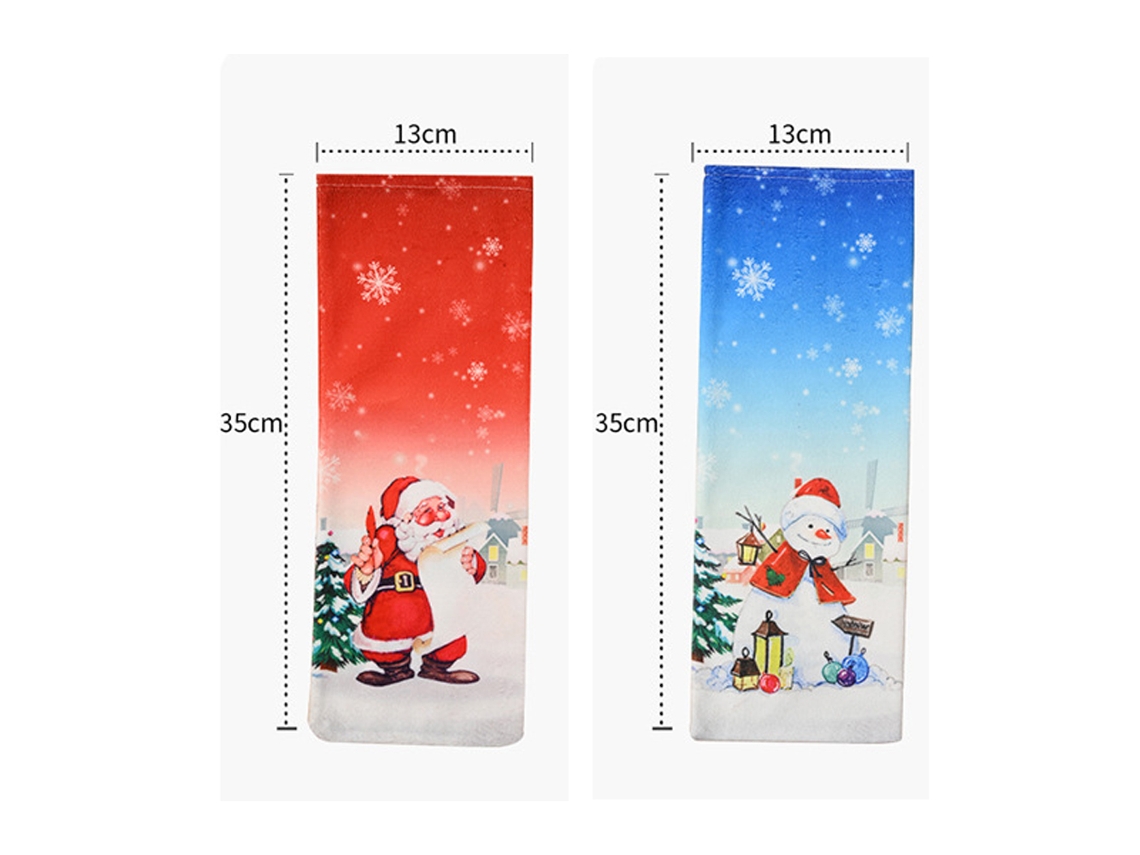 Funda para botella de vino navideña, bolsas de fiesta reutilizables RNEMITERY