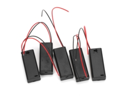 5 Portapilas Aaa Con Tapa, Interruptor De Encendido/apagado Para 2 Pilas Aaa, Cable, Aaa2