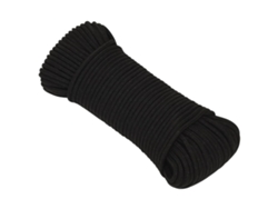 Cuerda De Trabajo Poliéster Negro 4 Mm 50 M