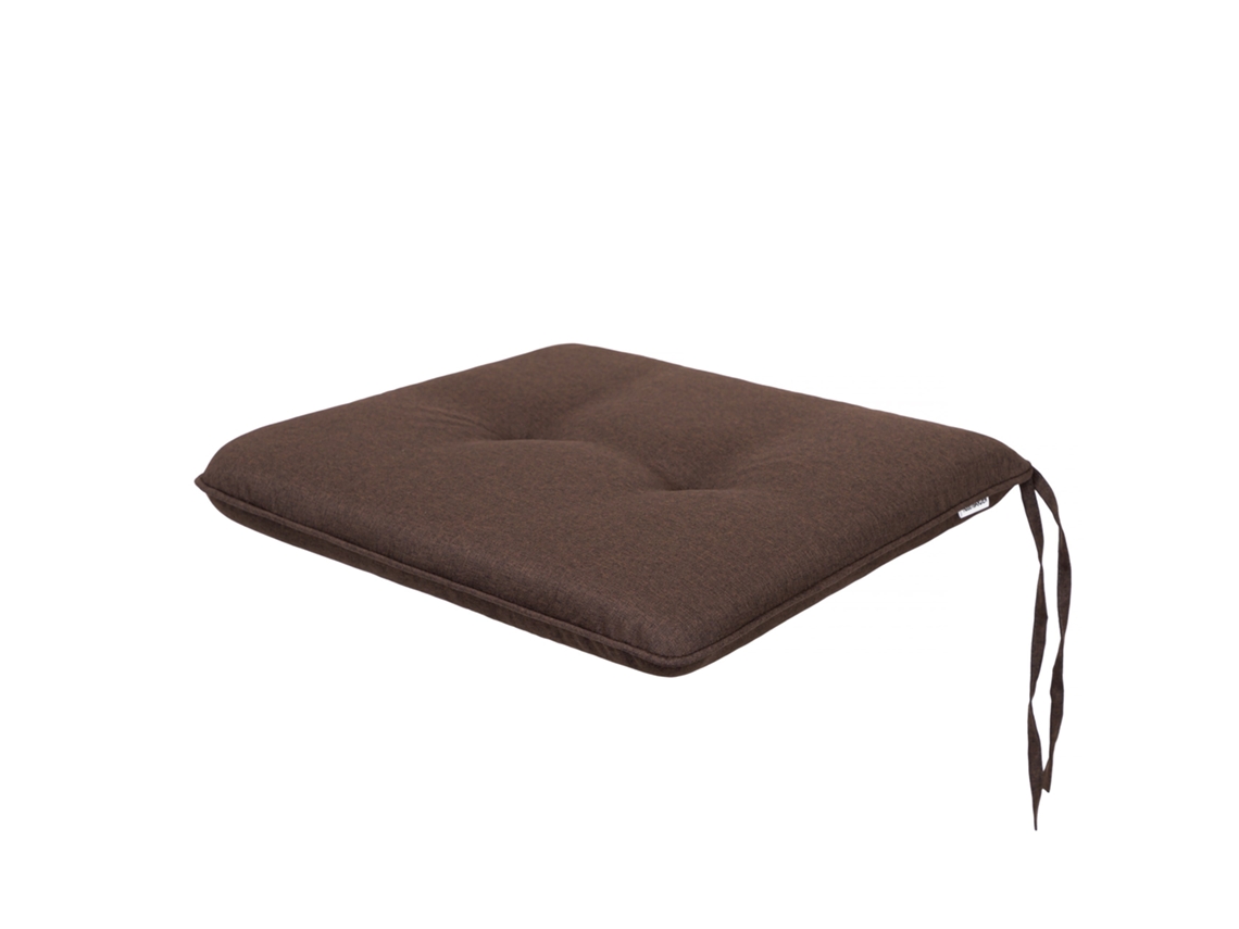 Cojín para Silla de Salón, Cocina, Comedor o Jardín para Interior y Exterior - 1 Pieza 50x43cm - Doble cara - Marrón SALES CORE