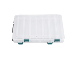 Caja De Plástico De Doble Cara Para Señuelos De Pesca Con 14 Compartimentos, Gran Capacidad, Portátil.
