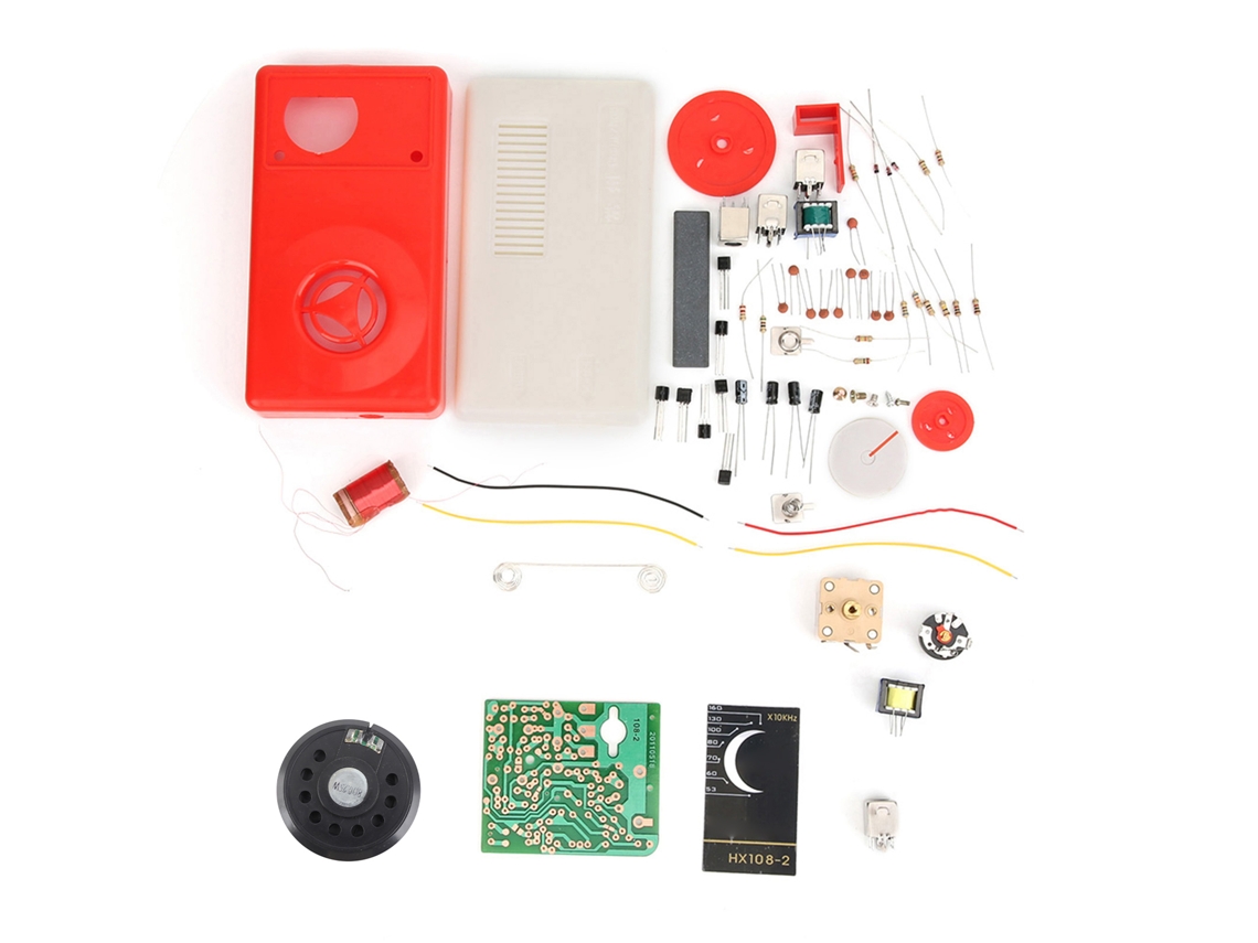 2026velora-kit Diy De Radio Electrónica Hx108‑2 Con 7 Tubos Piezas De Radio Set De Aprendizaje Electrónico