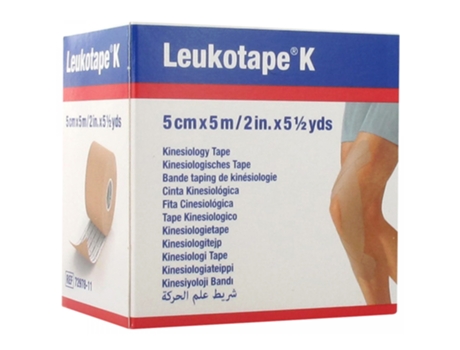 ESSITY Leukotape K Banda Taping de Kinesiológía 5 Cm X 5 M Color : Carne