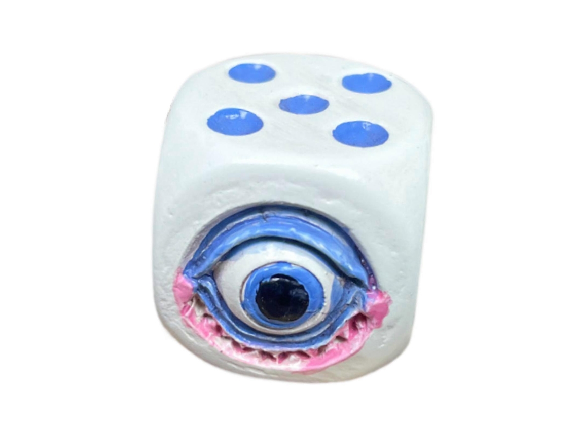 Decoración de Halloween, dados, juguete, regalo, accesorio, dados de monstruo para fiesta de Halloween, pub, Eye Ly Ebike