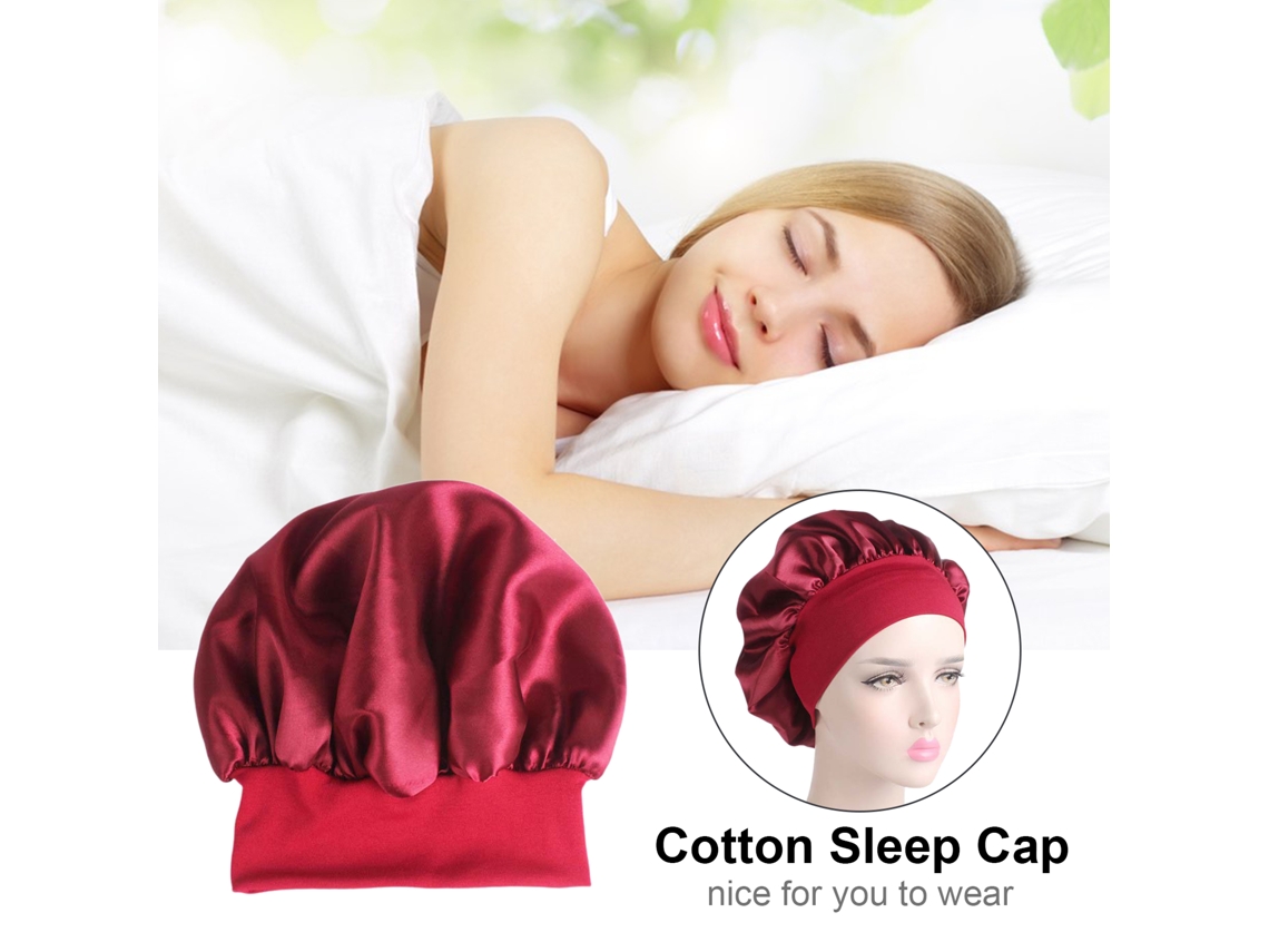 Gorro Para Dormir Para Cabello Largo Y Rizado Natural Para Mujeres. Cubre El Cabello Para La Noche.