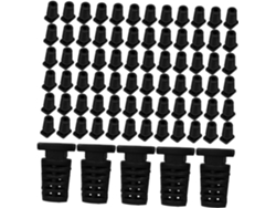 Lote De 100 Prensaestopas Espirales Para Cables, Conectores Y Accesorios.