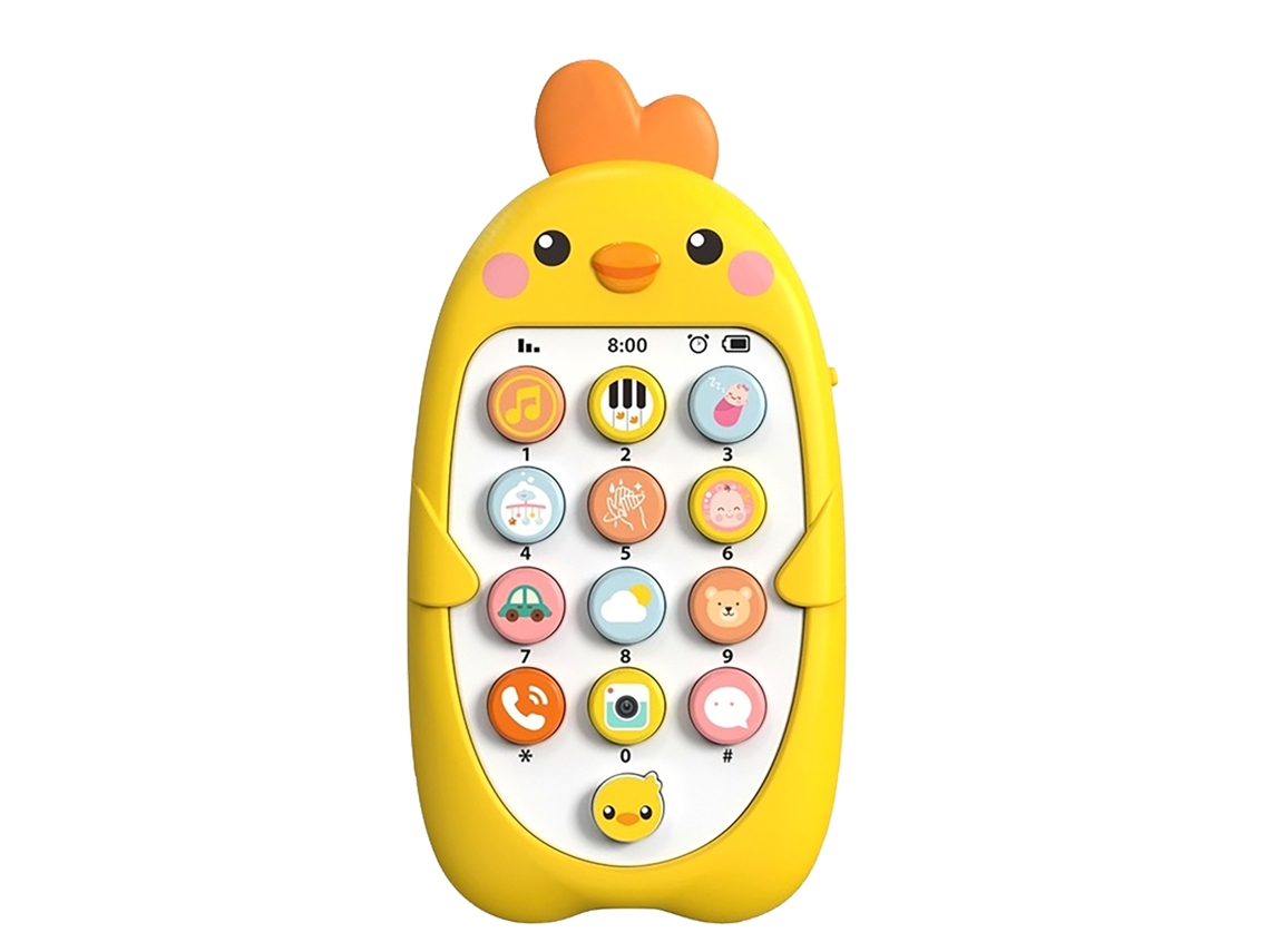 Teléfono Móvil De Juguete Bilingüe Para La Dentición Del Bebé Con Música Y Sonidos: Seguro Y Educativo Para Los Niños.