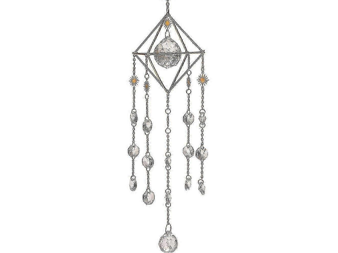 Colector de sol con cristales - Prisma arcoíris - Colgante - Cristales suspendidos para decoración Bjb67
