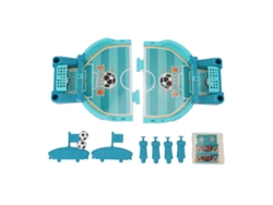 Juego de fútbol de mesa BJ para dos jugadores, juego interactivo de fútbol de dedos para niños, juguete rompecabezas azul